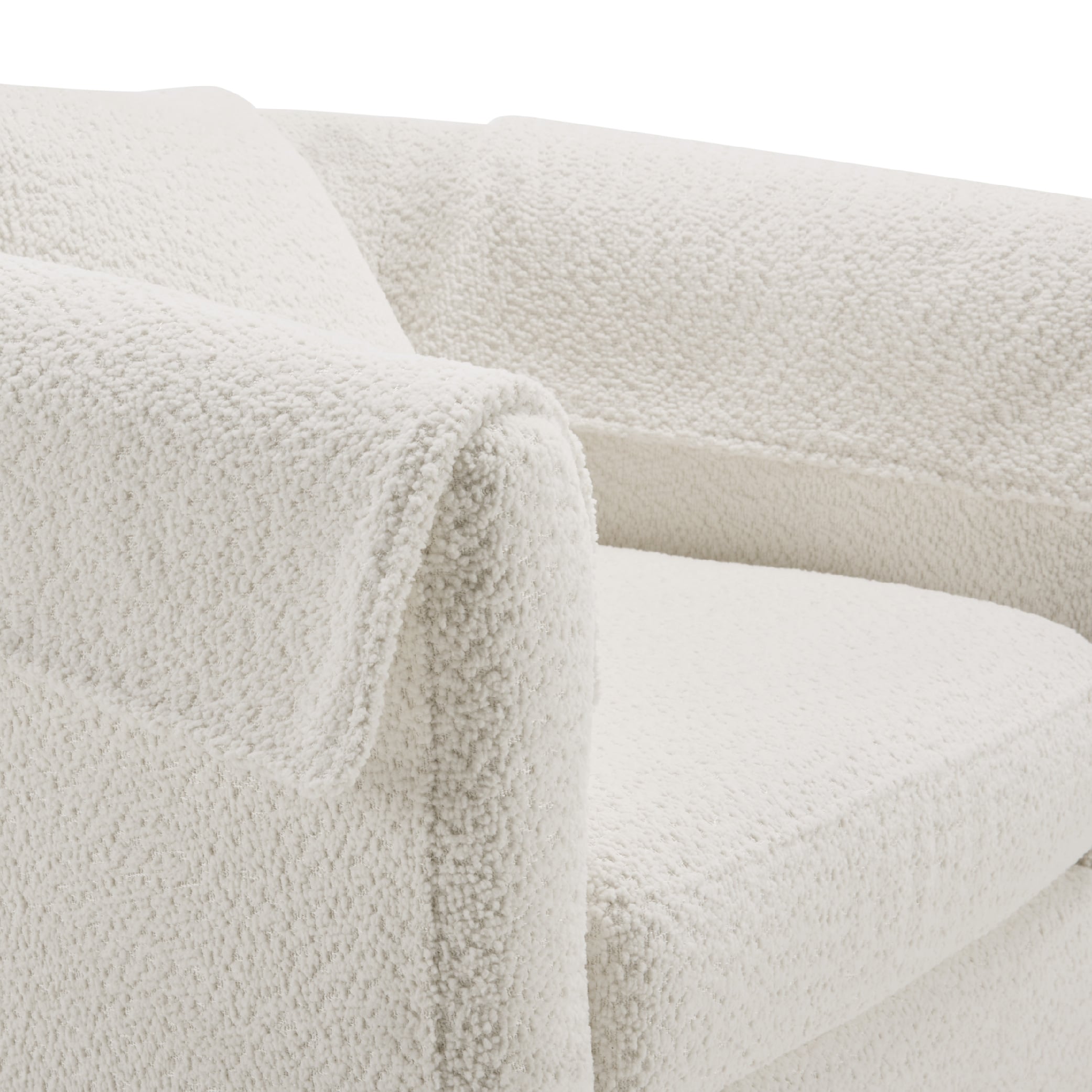 Swivel Accent Chair With Ottoman Set, Modern Chenille Barrel Armchair With Removable Back Pillow & 2 Armrest Covers For Living Room, Bedroom, Office, White_maomaolike.com
